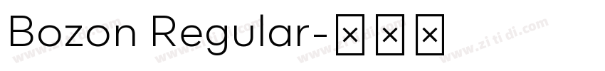 Bozon Regular字体转换